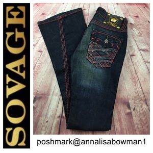 💸NWT Sovage Odette Leon Twisted Leg Jean size 25